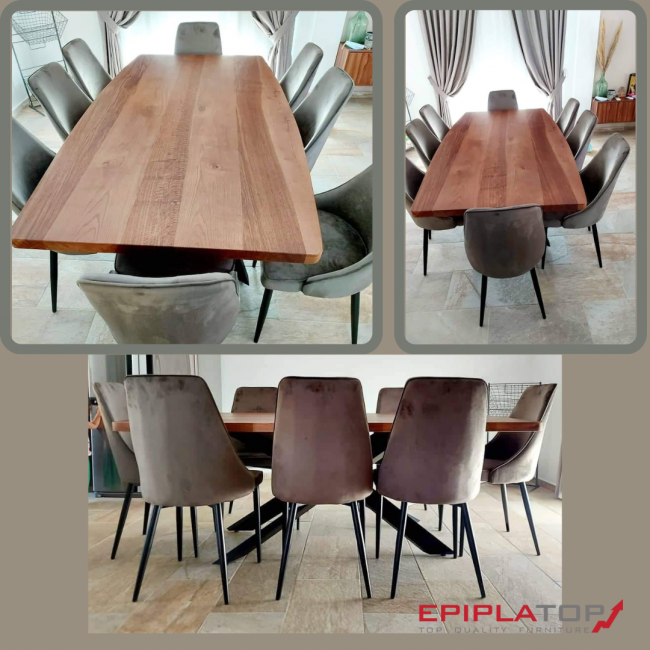 ΤΡΑΠΕΖΑΡΙΑ RUSTIK SOLID OAK