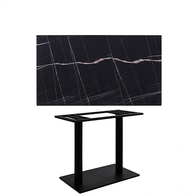 ΟΡΘΟΓΩΝΙΟ ΤΡΑΠΕΖΙ WERZALIT BLACK MARBLE